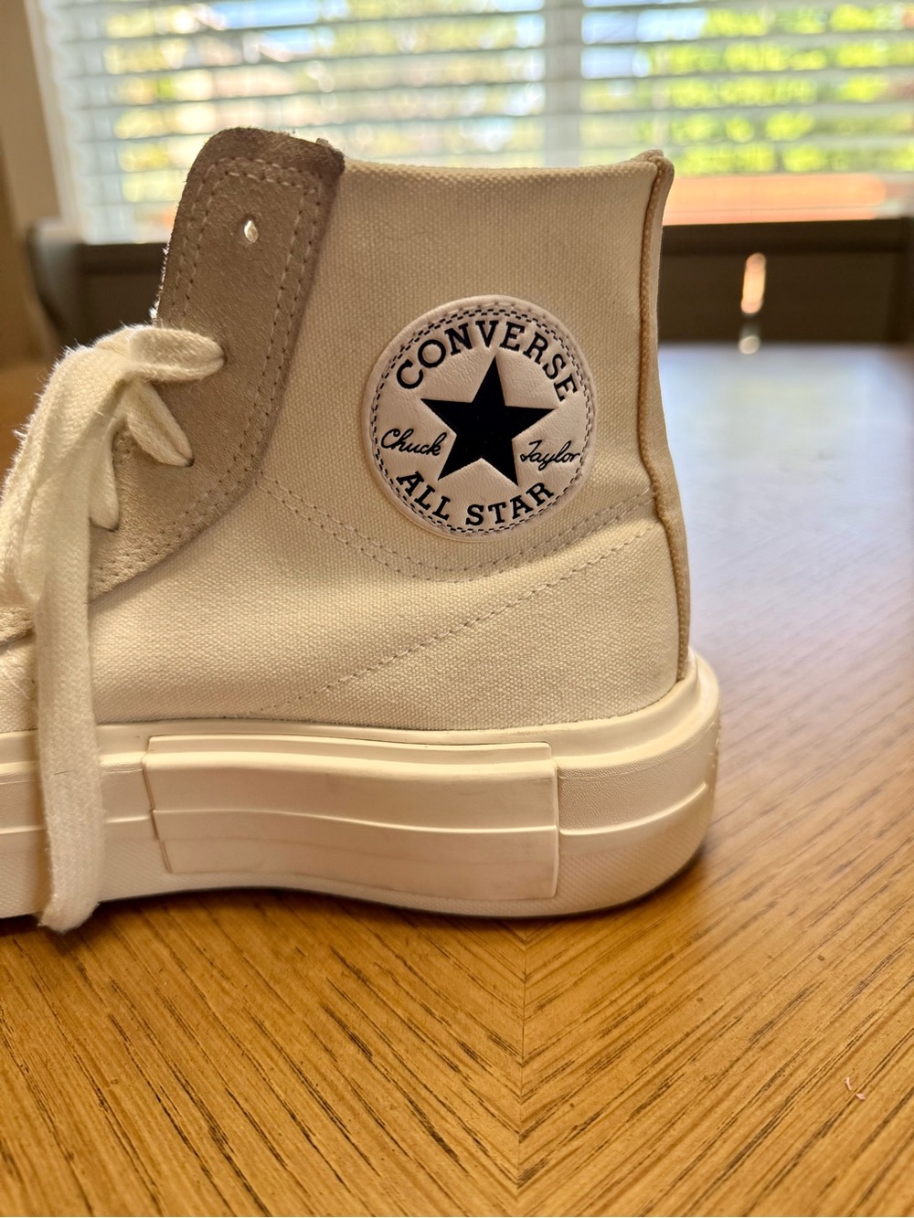 Converse Chuck Taylor All Star White Platform Sneakers - Picture 7 of 16